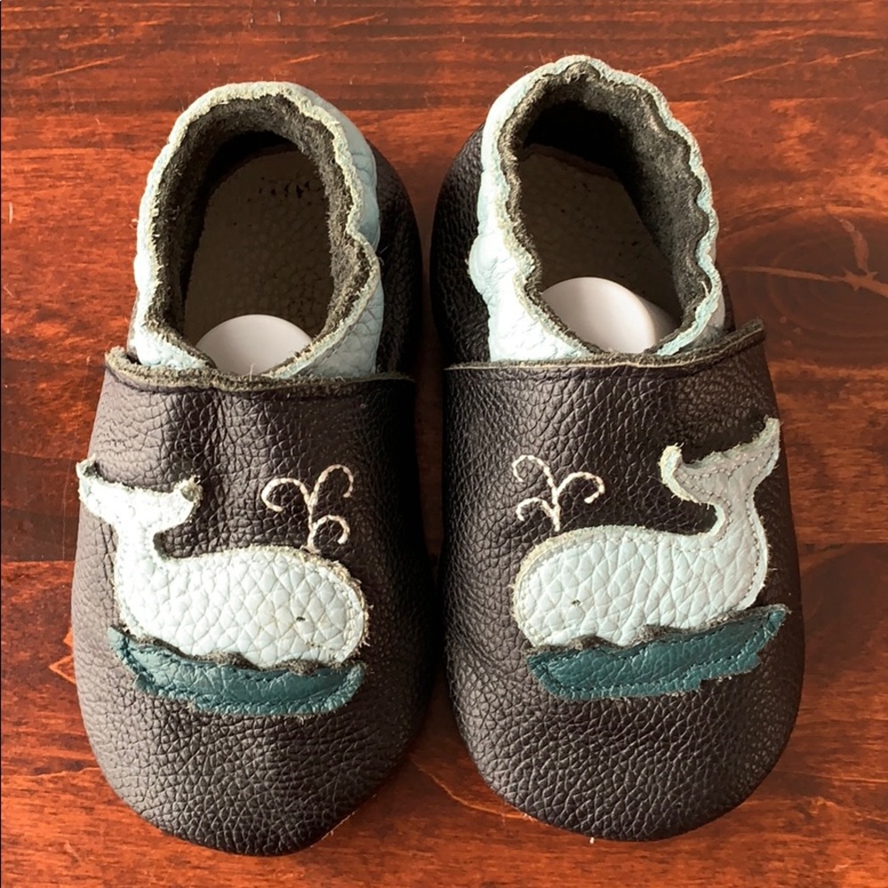 Leather Baby Walker Moccasins